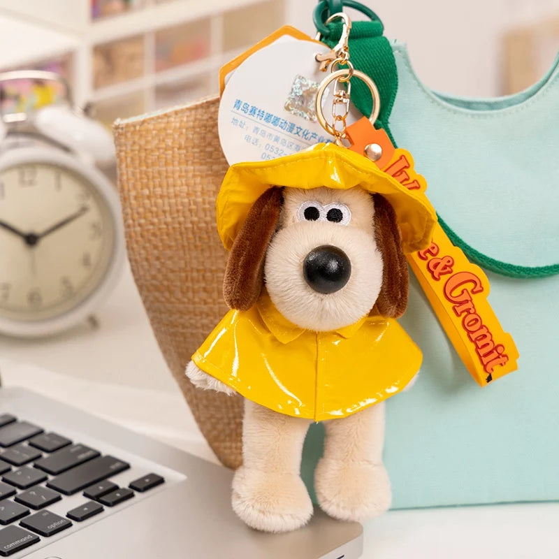 Cute Dog Plush Pendant Keychain, Bag and Car Accessory Gift for Children