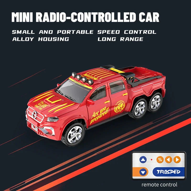 Mini 1/64 Alloy RC Car with 60-Minute Run Time