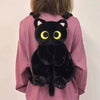16-Inch Kawaii Big Eyes Cat Plush Backpack – Cute Large Capacity Soft Toy Bag for Boys, Girls, and Women