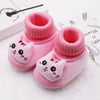 Winter Warm Newborn Baby Boy Girl Boots, Cute Bear Soft Toddler Shoes, First Walkers Anti-slip Booties, Infant Fur Snow Boots (0-18M)