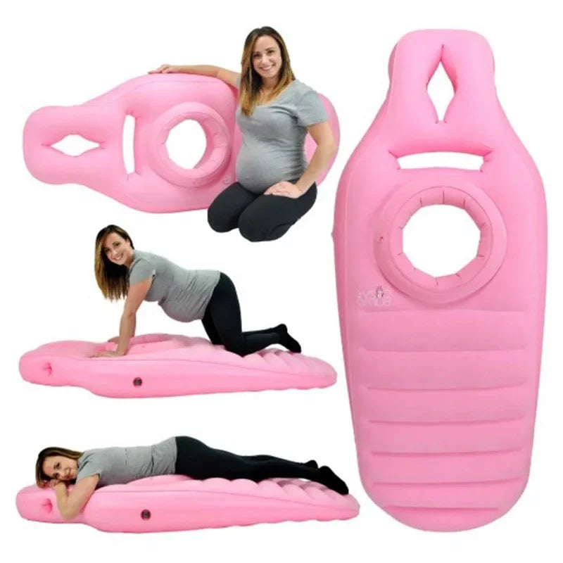Inflatable Pregnancy Pillow Yoga Mat, Maternity Body Bed Pillow, Sleeping Mat for Pregnant Women