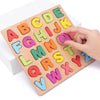 Colorful Alphabet & Number Wooden Puzzles, Kids Intelligent Matching Game, Preschool Children Early Educational Toy
