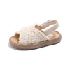 Girls’ Summer Beach Shoes – Ethnic Style Casual Sandals, Soft Sole Retro Princess Fashion Shoes for Kids, New Summer Collection