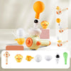 3-in-1 Montessori Sensory Toy for Kids Whistle, Floating Blow-Pipe Ball and Balloon Launcher Breathing Exerciser