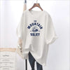Summer New T-Shirt for Women | Short-Sleeved Maternity Wear | Love Print Cotton Mid-Length Loose Maternity Sweater Top