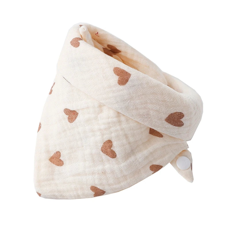 Baby Bandana Bibs | Muslin Drooling Bib for Infants 0-1 Year | High Absorbent Teething & Soothe Towel | Stylish Floral Design - Kidzy Market