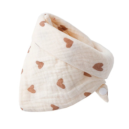 Baby Bandana Bibs | Muslin Drooling Bib for Infants 0-1 Year | High Absorbent Teething & Soothe Towel | Stylish Floral Design - Kidzy Market