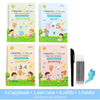 Magic Copy Book – Reusable Children's Writing Practice Book with Stickers, Free Wipe Toy for English Learning and Parent-Child Activities