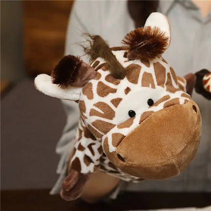 Soft Plush Horse Hand and Finger Puppet, Cartoon Toy for Kids Party Decoration