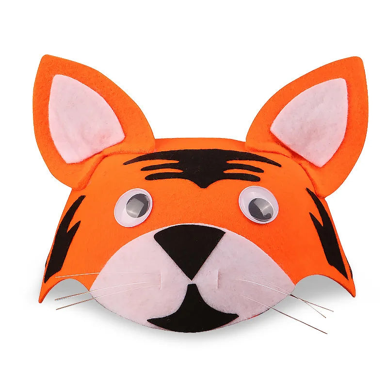 Kids Forest Animal Felt Party Hat – Duck, Bird & Rabbit Carnival Cap | Children's Day Party Costume