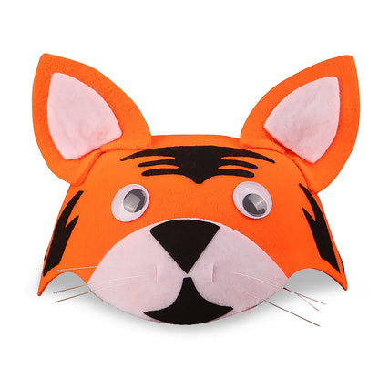 Kids Forest Animal Felt Party Hat – Duck, Bird & Rabbit Carnival Cap | Children's Day Party Costume