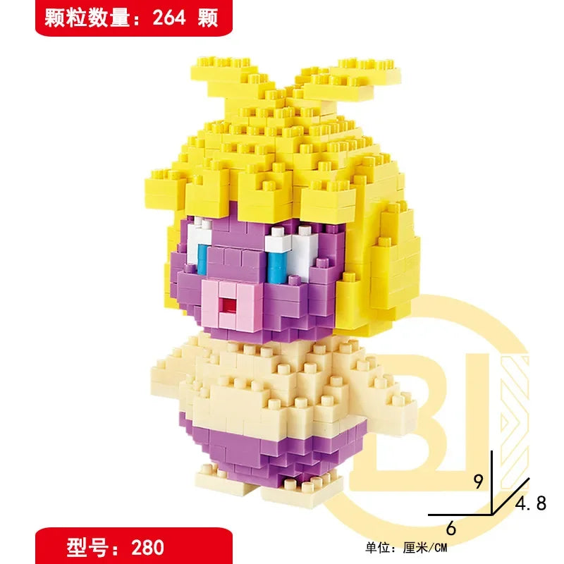 DIY Pokemon Mini Building Blocks – Pikachu, Charizard, Eevee, Mewtwo Anime Model Toys