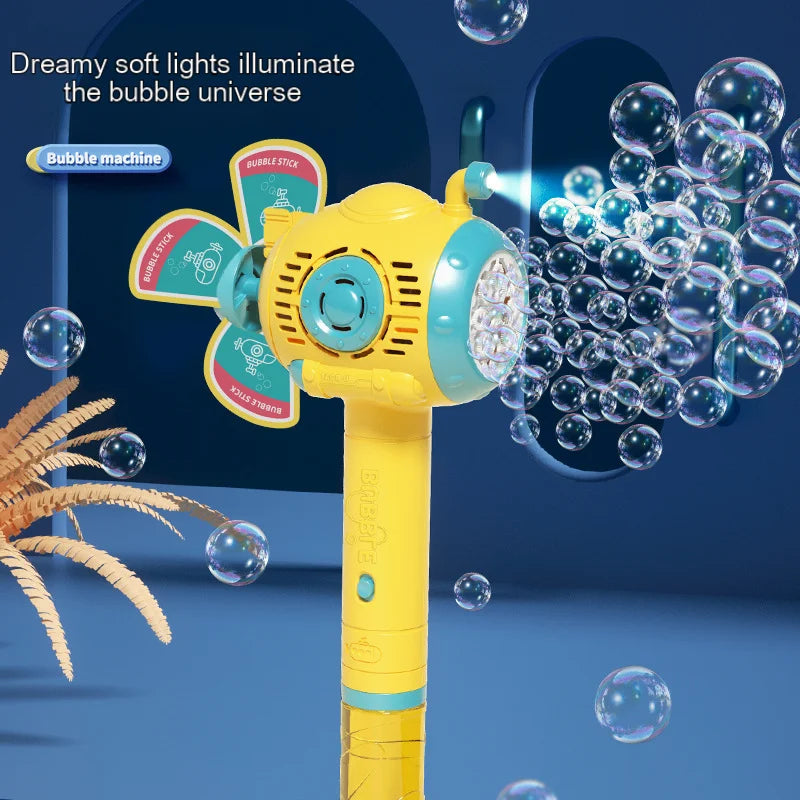 Automatic Submarine Bubble Gun for Kids — Battery-Powered Bubble Machine Toy for Outdoor Parties & Gifts