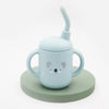 New Cartoon 120ML Baby Silicone Sippy Cup - BPA-Free, Portable Snack Storage Container, Leakproof Trainer Feeding Cup