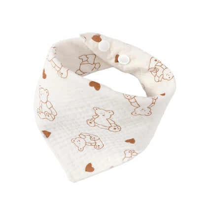 Baby Bandana Bibs | Muslin Drooling Bib for Infants 0-1 Year | High Absorbent Teething & Soothe Towel | Stylish Floral Design - Kidzy Market