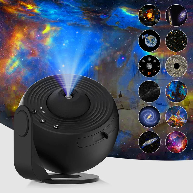 Night Light Galaxy Projector 360° Rotating Starry Sky Planetarium Lamp for Kids Bedroom Gift