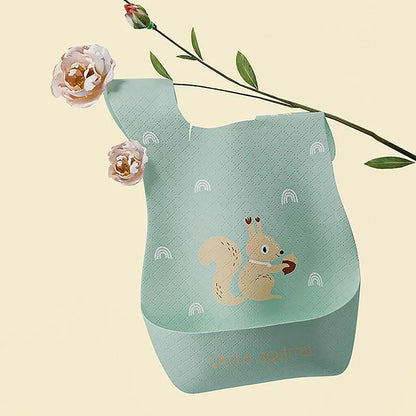 Infant Waterproof Print Bib – Super Soft Saliva Pocket, Children’s Complementary Food Rice Bibs, Burp Cloths, Baby Essentials - Kidzy Market