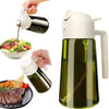 470ml (16oz) Dark Green Glass Oil Sprayer Bottle 2-in-1 Olive Oil Dispenser