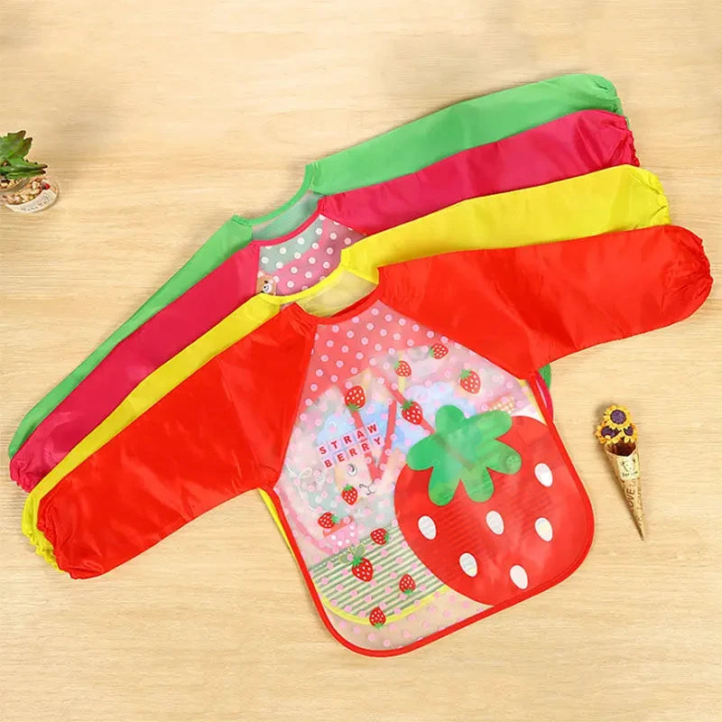 Waterproof Baby Eating Smock – Long-Sleeve Bib & Art Apron for Infants & Toddlers - Kidzy Market