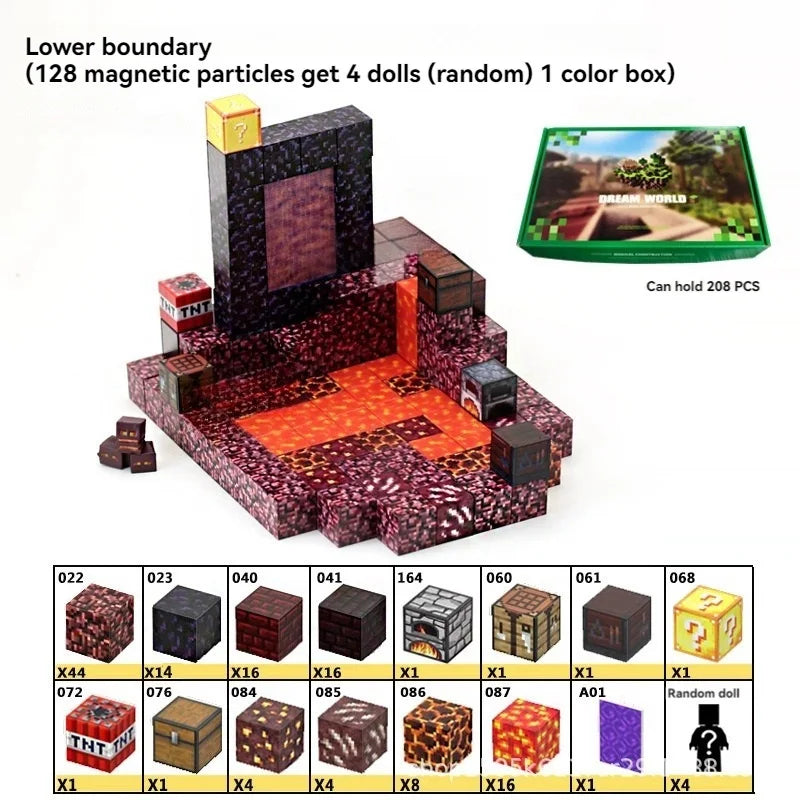 Creative Street View Magnetic Building Block Bricks – Famous World Architecture DIY Model for Kids