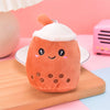 Mini Fruit Milk Tea Plush Keychain – Cute Milk Tea Cup Pendant for Bags, Backpacks & Gifts