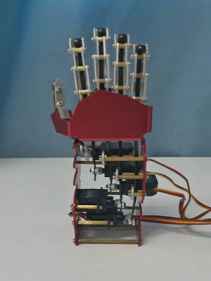 5 DOF Robotic Hand, Humanoid Metal Manipulator Arm with Servos, Left/Right Hand for Arduino, Programmable Robot Kit