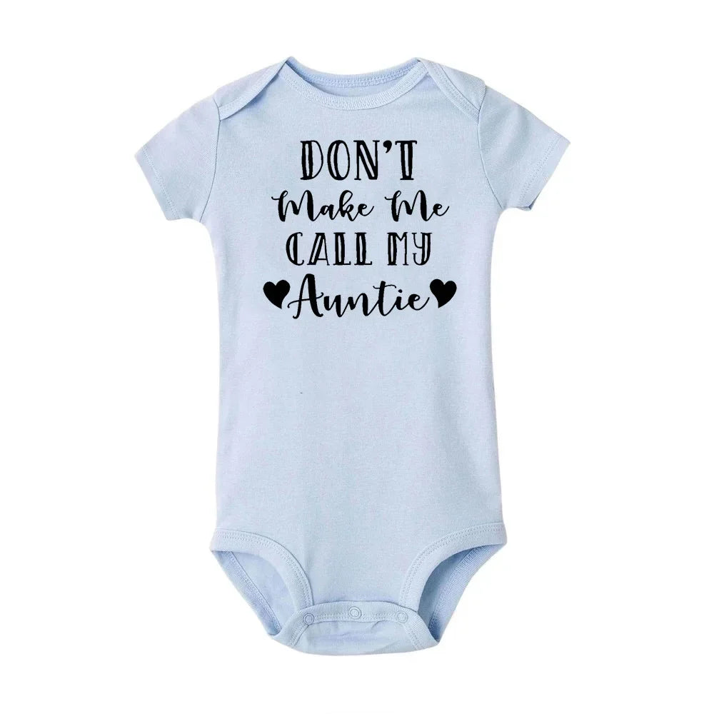 “Don’t Make Me Call My Crazy Uncle” – Funny Baby Bodysuit, Cute Infant Romper for Boys & Girls, Newborn & Toddler Outfit