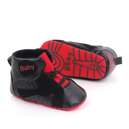 Meckior Baby Boys Girls Sneakers Soft Bottom Non-Slip Soccer Basketball Sports Shoes First Walker Crib Shoes