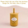 TYRY.HU 1Pc Baby Feeding Straw Cup, Cartoon Learning Feeding Cup, Food Grade Silicone Toddler Water Bottle, BPA Free Tableware