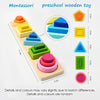 Montessori Wooden Shape Sorting & Stacking Toy for Toddlers (Ages 3-6) – Educational Color & Geometry Puzzle Preschool Gift