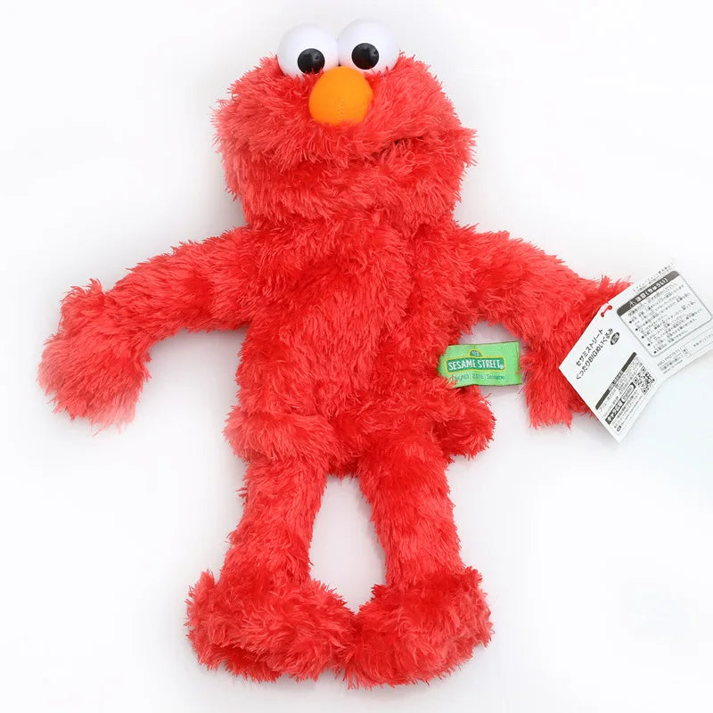 Large Sesame Street Elmo Plush Hand Puppet, Soft Cartoon Doll for Kids Gift