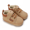 HAIZHIW Newborn Baby Boy & Girl Leather Shoes – Infant First Walkers, Non-Slip Rubber Toddler Retro Shoes (0-18M)