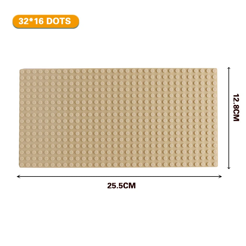 32x32 and 32x16 Dots Classic Base Plates – MOC DIY Plastic Bricks for City Building Blocks Toys