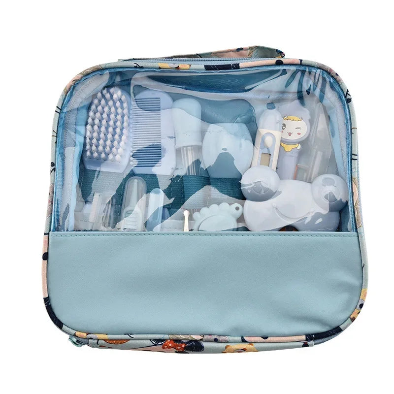 13PCS/Set Baby Health Care Kit - Newborn Nail Clippers, Hair Grooming Brush, Thermometer, Baby Essentials - Safe Material