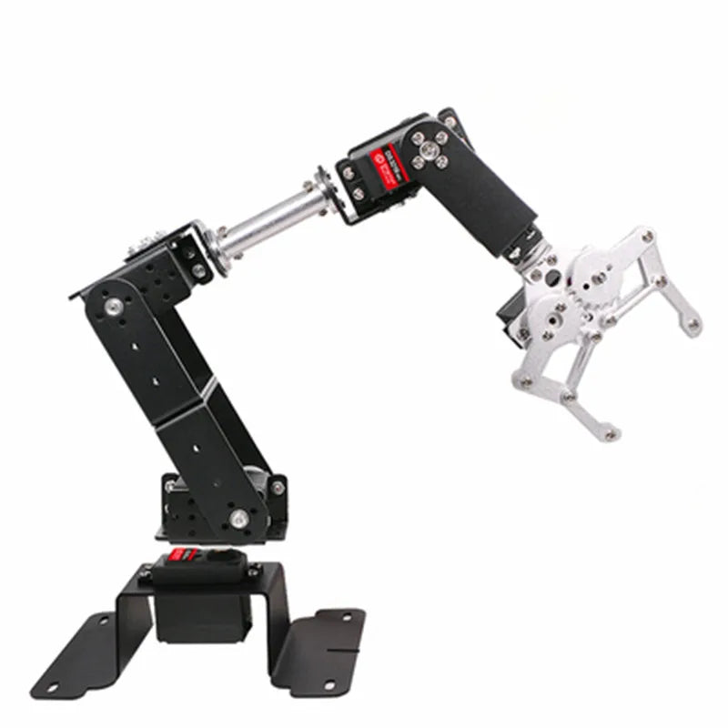 6 DOF Robot Manipulator, MG996 Metal Alloy Mechanical Arm with Clamp Claw Kit for Arduino, UNO/ESP32 Programmable DIY Robot Kit