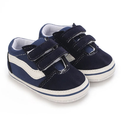 Newborn Baby Canvas Shoes – Anti-Slip Soft Sneakers for Baby Boys & Girls, Multi-Color Toddler First Walkers Crib Shoes