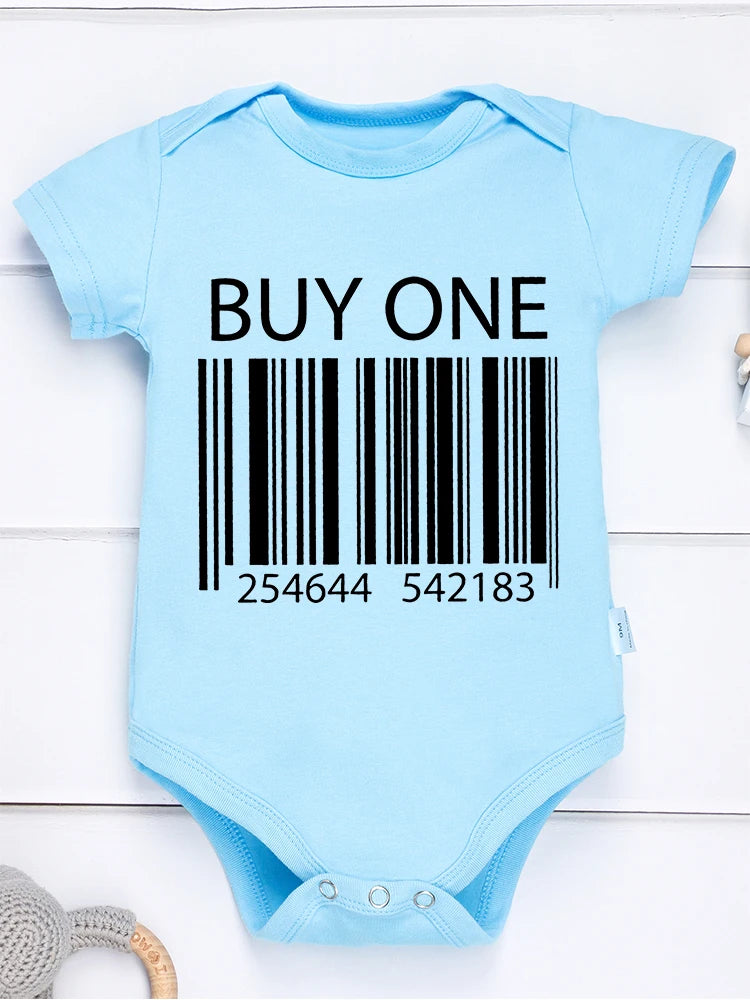 Buy One Get One Free – Twins Fun Cute Baby Bodysuits – Summer Short Sleeve Cotton Newborn Clothes for Boys & Girls – High Quality, Dropshipping Available