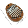 Small 8-Key Kalimba Thumb Piano Pocket Solid Wood Finger Piano Musical Instrument for Beginners