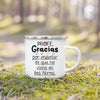 Thank You Teacher Enamel Coffee Mug – 'Without Teachers Like You' Printed Coffee Cup, 3.14 x 3.35 in (8 x 8.5 cm) Teacher Gift