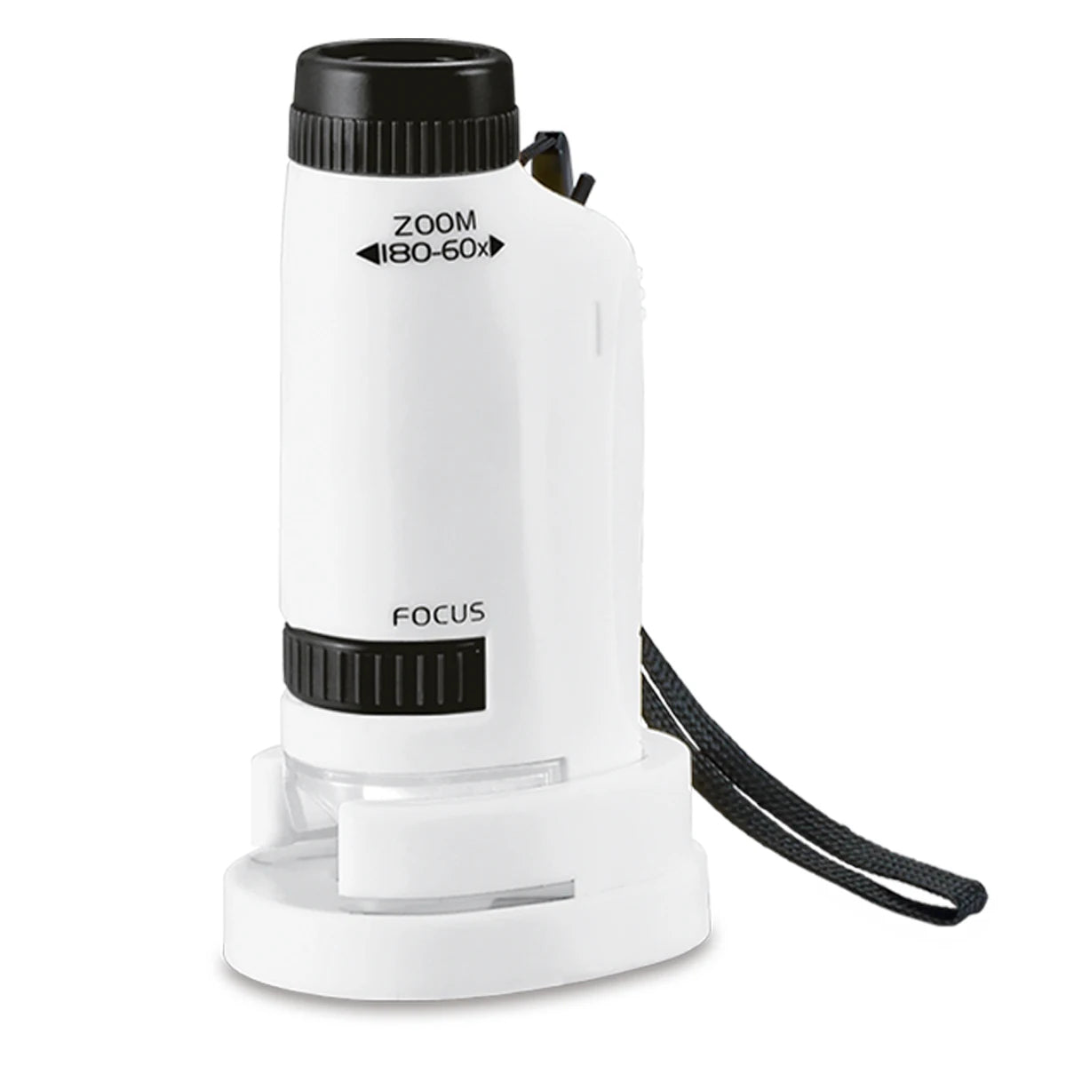 Pocket Microscope for Kids - Handheld Mini STEM Science Toy with LED Light and Specimen, Gift for Little Scientists