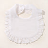 Newborn Baby Bibs & Burp Cloths | Solid Color Toddler Bandana Feeding Bibs, Ruffle Saliva Towel for Drool, Baby Accessories - Kidzy Market