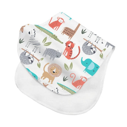 2-Layer Absorbent Burp Cloths – Soft Cotton Baby Bibs for Feeding & Teething - Kidzy Market