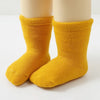 Winter Baby Newborn Warm Plush Socks - Candy Color Calf Floor Socks for Baby Boys & Girls | Autumn Thermal Cotton Socks for Toddlers