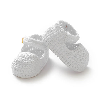 Newborn Baby Girl Shoes 0-1Y Fashion Pure Color Knit Infant Anti-Slip Soft Soled First Walkers Winter Prewalker