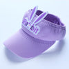 Kids Bunny Ear Sun Hat - Adjustable Rabbit Wings Visor, Cotton-Blend Sun Hat for Boys & Girls (Ages 3-12)