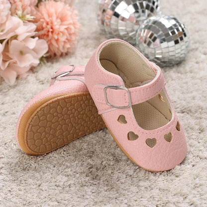 Khaki Baby Casual Shoes 0-18M Infant Toddler Bowknot Non-Slip Rubber Soft-Sole Flat PU First Walker Newborn Mary Janes