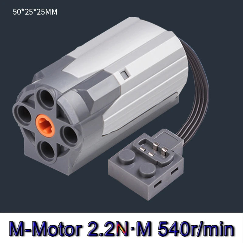 Technical MOC Micro Motor Kit – RC Power Functions Accessories for DIY Car Building Blocks