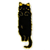Long Plush Cartoon Cat Rug - Soft Non-Slip Machine Washable Floor Mat for Bedroom & Living Room