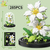 HUIQIBAO MOC Eternal Bouquet Micro Building Blocks – DIY Flower Model and Home Desk Decoration Toy for Kids