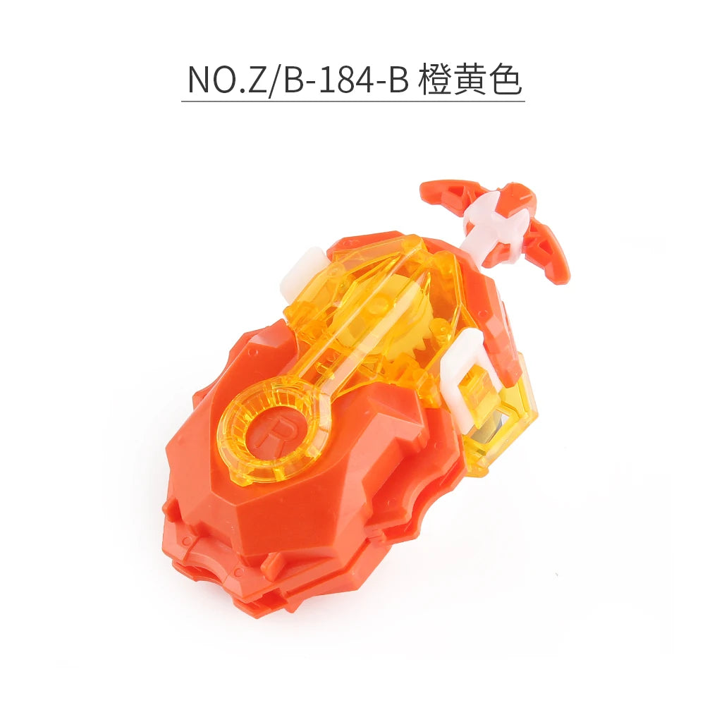 Z B-184 8-Color Metal Tube Custom LR Spinning Tops Launcher – Toy Set for Kids